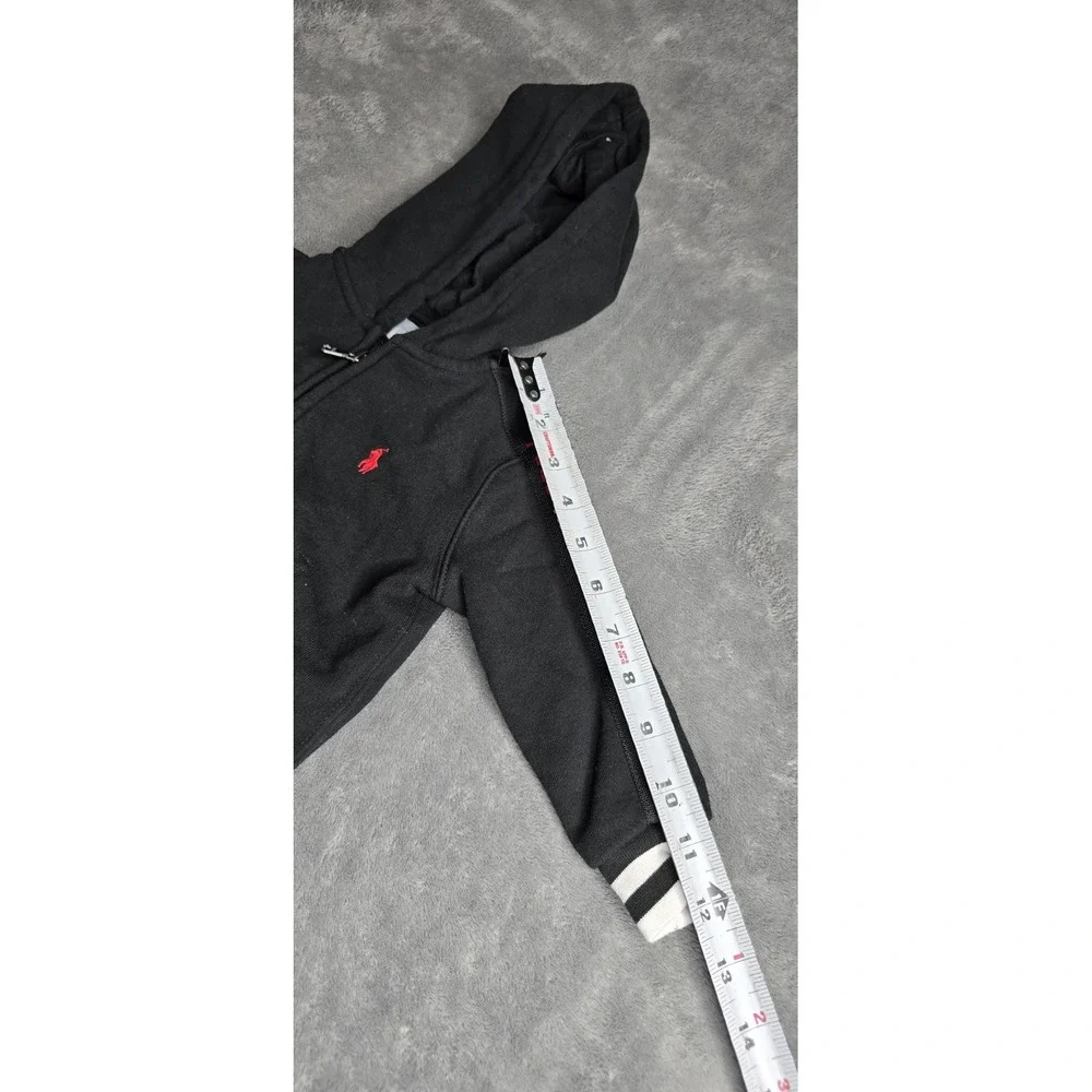 Polo Ralph Lauren Jogger Suit Full Zip Hoodie Kids Size 12 Months 2 Piece Black